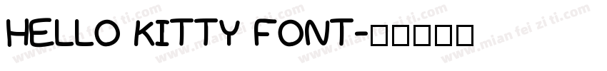 HELLO KITTY FONT字体转换
